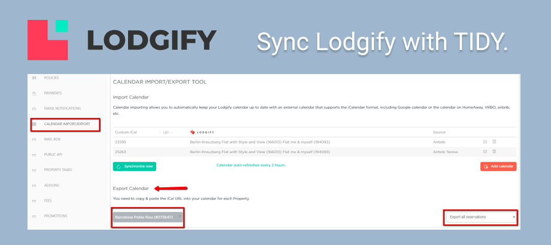 Lodgify integration